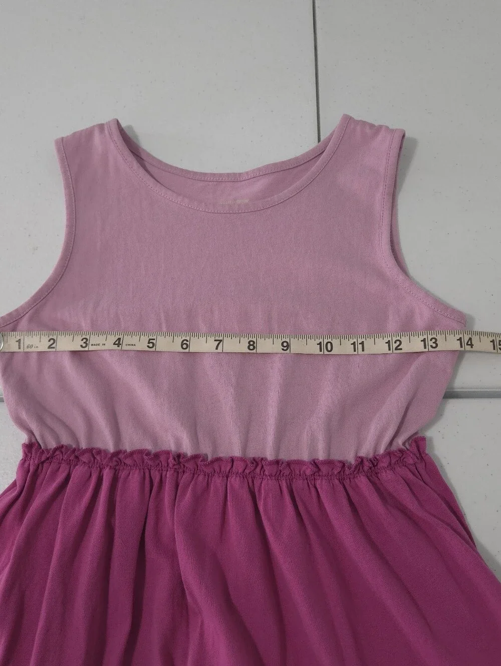Green Cotton By Garnet Hill Kids Girl's Organic-Cotton Tiered Tank Dress